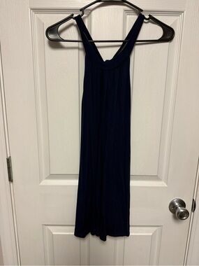 LOFT Navy Blue Racerback Tank Top